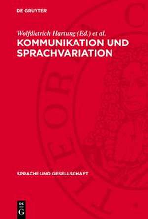Kommunikation und Sprachvariation de Helmut Schönfeld