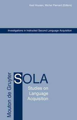 Investigations in Instructed Second Language Acquisition de Alex Housen