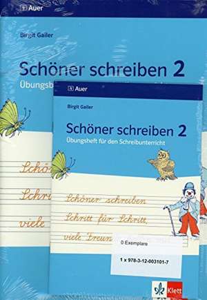 Schöner schreiben Schritt für Schritt, viele Freunde helfen mit. inkl. Übungsheft, 2. Jahrgangsstufe - Lateinische Ausgangsschrift de Birgit Gailer