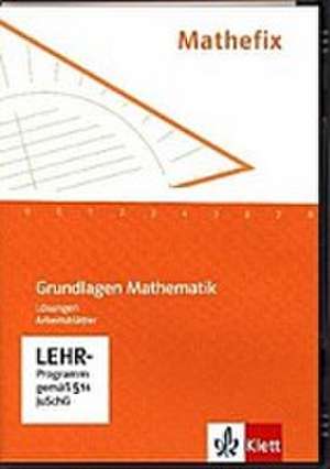 Mathefix. Lehrer-CD-ROM zum Arbeitsheft