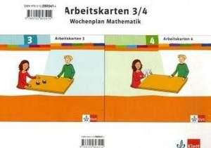 Wochenplan Mathematik. Arbeitskarten 3./4. Schuljahr