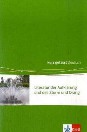 Aufklärung/Sturm und Drang. 11.-13. Klasse de Udo Müller