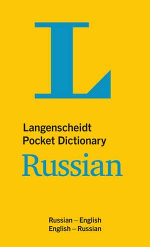 Langenscheidt Pocket Dictionary Russian de Redaktion Langenscheidt