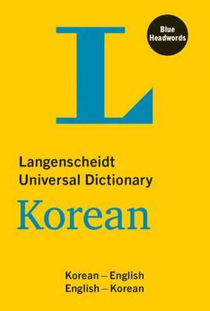 Langenscheidt Universal Dictionary Korean de Langenscheidt Editorial