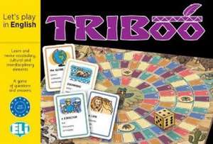 Triboo / 132 Karten, Spielbrett, Würfel, 15 Spielfiguren