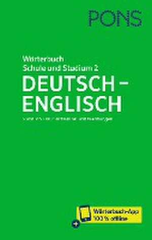 PONS Wörterbuch für Schule und Studium Englisch, Band 2 Deutsch-Englisch