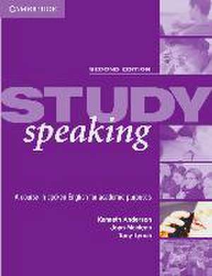 Study Speaking. Book. Intermediate and above de Kenneth Anderson