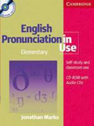 English Pronunciation in Use. Elementary. CD-ROM, Book and 4 Audio-CDs de Jonathan Marks