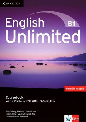 English Unlimited B1 - Pre-Intermediate. Coursebook with e-Portfolio DVD-ROM + 3 Audio-CDs