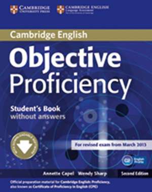 Objective Proficiency. Student's Book without answers de Leo Jones