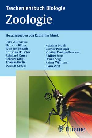 Taschenlehrbuch Biologie: Zoologie de Katharina Munk