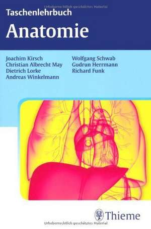 Taschenlehrbuch Anatomie de Joachim Kirsch