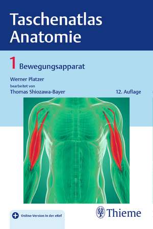 Taschenatlas Anatomie 01: Bewegungsapparat de Werner Platzer