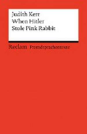 When Hitler Stole Pink Rabbit de Erhard Dahl