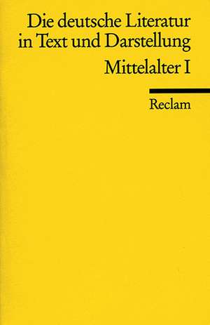 Die deutsche Literatur 1 / Mittelalter 1 de Hans-Jürgen Koch