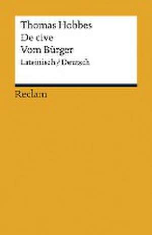 De cive / Vom Bürger de Thomas Hobbes