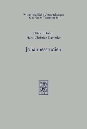 Johannesstudien de Otfried Hofius