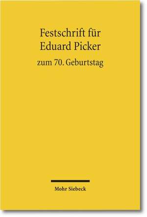 Festschrift Fur Eduard Picker Zum 70. Geburtstag Am 3. November 2010: Eine Kantische Rechtfertigung Des Urheberrechts de Reinhard Richardi