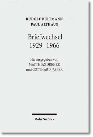 Briefwechsel 1929-1966 de Paul Althaus