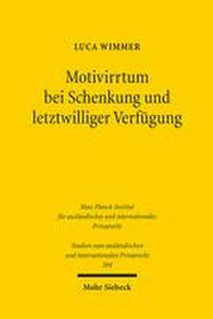 Motivirrtum bei Schenkung und letztwilliger Verfügung de Luca Wimmer