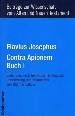 Flavius Josephus Contra Apionem, Buch I de Flavius Josephus