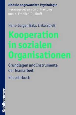 Kooperation in Sozialen Organisationen: Grundlagen Und Instrumente Der Teamarbeit de Hans-Jürgen Balz