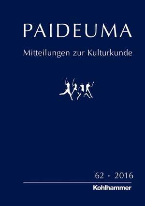 PAIDEUMA 62/2016 de Karl-Heinz Kohl