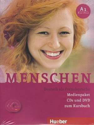 Menschen A1. 3 Audio-CDs und 1 DVD zum Kursbuch de Sandra Evans