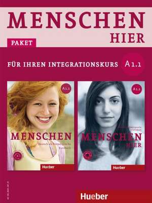 Menschen hier A1/1. Paket: Kursbuch mit DVD-ROM und Arbeitsbuch mit Audio-CD de Sandra Evans