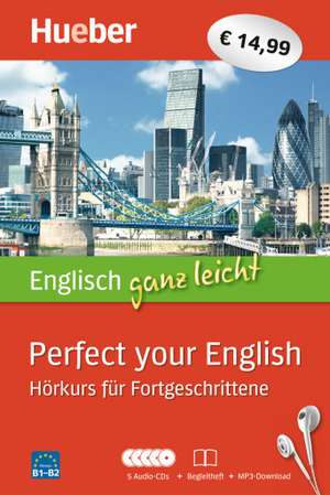 Englisch ganz leicht Perfect your English. Paket: 5 Audio-CDs + Begleitheft + MP3-Download de Hans G. Hoffmann