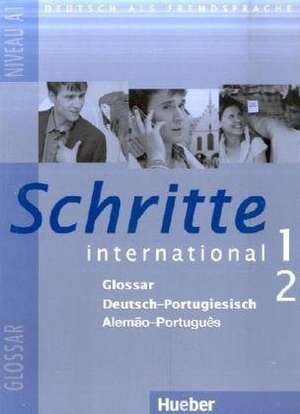 Schritte international 1+2. Glossar Deutsch-Portugiesisch