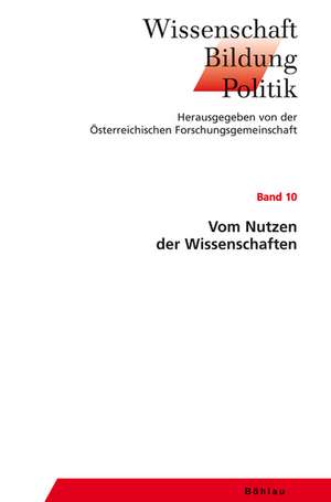 Vom Nutzen der Wissenschaften de Walter Berka