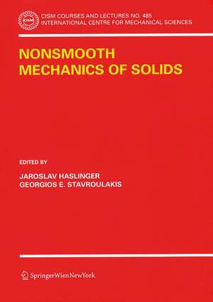 Nonsmooth Mechanics of Solids de Jaroslav Haslinger