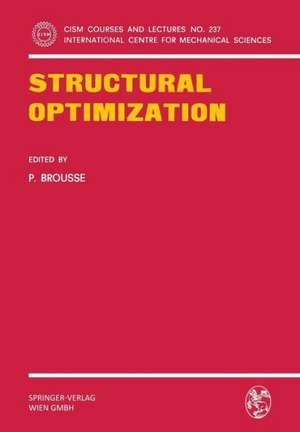 Structural Optimization de P. Brousse