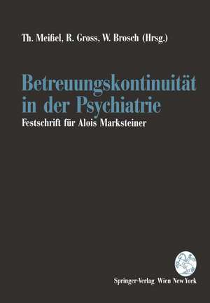 Betreuungskontinuität in der Psychiatrie de T. Meißel