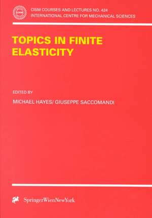 Topics in Finite Elasticity de Michael Hayes