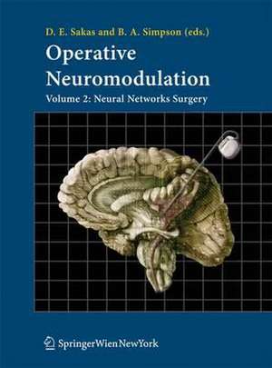 Operative Neuromodulation: Volume 2: Neural Networks Surgery de Damianos E. Sakas