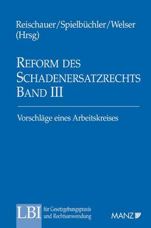 Reform des Schadenersatzrechts de Rudolf Reischauer