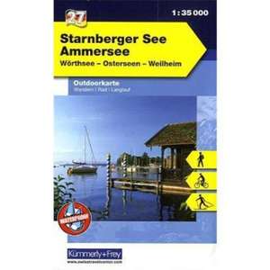 KuF Deutschland Outdoorkarte 27 Starnberger See - Ammersee 1 : 35.000