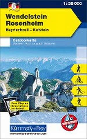 KuF Deutschland Outdoorkarte 06 Wendelstein - Rosenheim, Bayrischzell, Kufstein 1:35 000