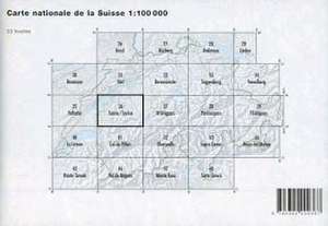 Swisstopo 1 : 100 000 Saane / Sarine