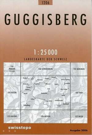 Swisstopo 1 : 25 000 Guggisberg