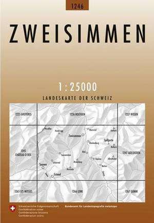 Swisstopo 1 : 25 000 Zweisimmen