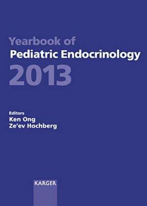 Yearbook of Pediatric Endocrinology 2013 de Kong