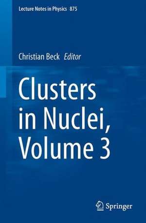 Clusters in Nuclei, Volume 3 de Christian Beck