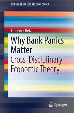 Why Bank Panics Matter: Cross-Disciplinary Economic Theory de Frederick Betz