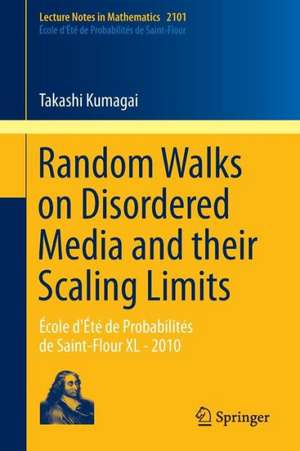 Random Walks on Disordered Media and their Scaling Limits: École d'Été de Probabilités de Saint-Flour XL - 2010 de Takashi Kumagai