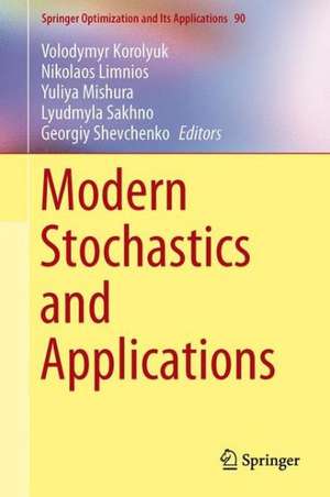 Modern Stochastics and Applications de Volodymyr Korolyuk