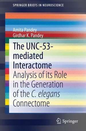 The UNC-53-mediated Interactome: Analysis of its Role in the Generation of the C. elegans Connectome de Amita Pandey