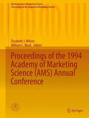 Proceedings of the 1994 Academy of Marketing Science (AMS) Annual Conference de Elizabeth J. Wilson